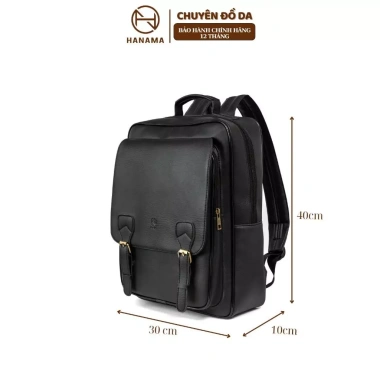 Balo Dabag Hanama Bon18M Đeo Vai Đựng Laptop, 2 màu Nâu Đen, khóa kẽm mạ đồng, Giá ưu đãi 161,000 VND