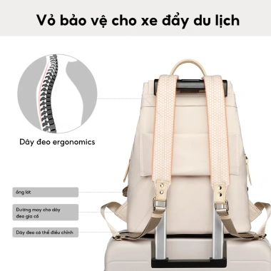 Balo Dây Rút 14 inch Full Design Faye Chống Thấm Nước Thời Trang Nữ