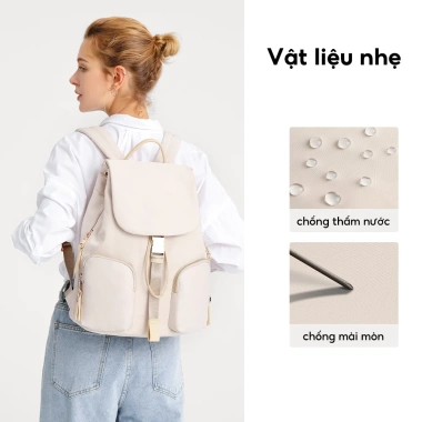 Balo Dây Rút 14 inch Full Design Faye Chống Thấm Nước Thời Trang Nữ