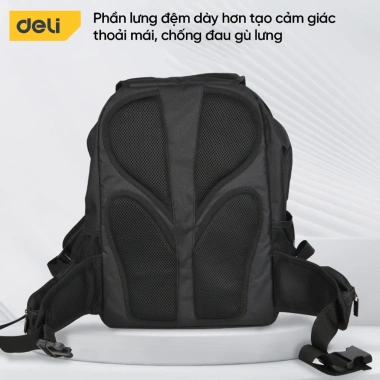 Balo Deli Tools 20 ngăn đa năng - Đựng laptop, sách vở, giảm giá 999.000 VNĐ 6