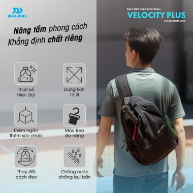 Balo Đeo Chéo Pickleball BULBAL Velocity 600D Polyester Chống Thấm Nước - Giá chỉ 219.000 VND 5