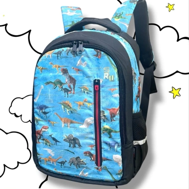 Balo Đi Học Bé Trai Tiểu Học Họa Tiết Khủng Long Siêu Nhẹ 39x29x16cm Giá Ưu Đãi 189k