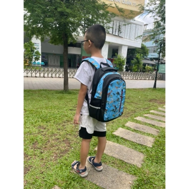 Balo Đi Học Bé Trai Tiểu Học Họa Tiết Khủng Long Siêu Nhẹ 39x29x16cm Giá Ưu Đãi 189k
