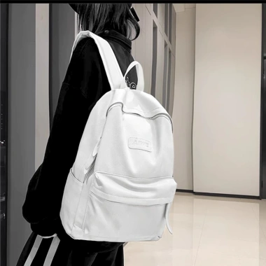 Balo đi học ulzzang nam nữ da PU trơn chống nước vừa laptop 15.6 inch BL23 6 Balo đi học ulzzang nam nữ da PU trơn chống nước vừa laptop 15.6 inch BL23 6