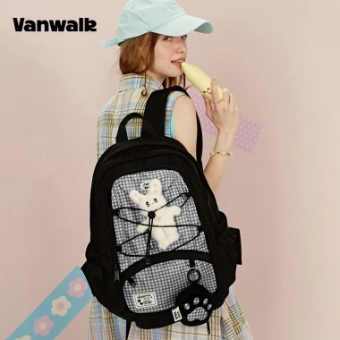 Balo đi học Vanwalk V2.916 - Cặp sách nữ cá tính, thời trang du lịch, giảm giá 22%