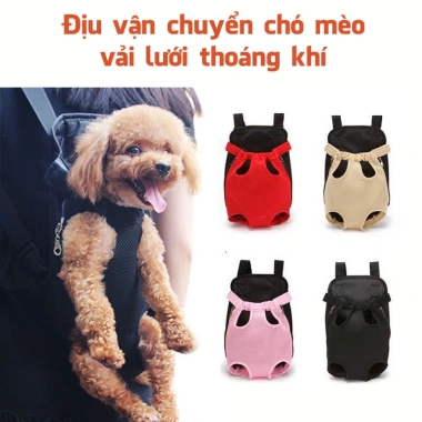 Balo Địu Vận Chuyển Chó Mèo Vải Lưới Thoáng Khí Giá Rẻ 89.000₫