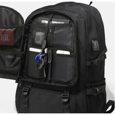 Balo du lịch 50L‑80L B02 chống thấm, ngăn giày riêng, laptop, bền đẹp – 448k