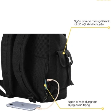 Balo du lịch thể thao Natoli B31 đựng laptop, chống thấm nước, giá 399.000đ 5