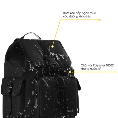 Balo du lịch thể thao Natoli B31 đựng laptop, chống thấm nước, giá 399.000đ 6