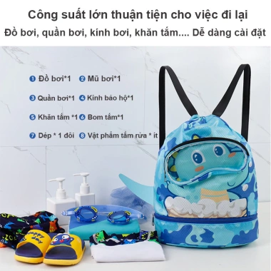 Balo Đựng Đồ Bơi Dung Lượng Lớn - Ngăn Khô và Ướt Riêng, Ngăn Giày Độc Lập, 74.970 VND 7 Balo Đựng Đồ Bơi Dung Lượng Lớn - Ngăn Khô và Ướt Riêng, Ngăn Giày Độc Lập, 74.970 VND 7