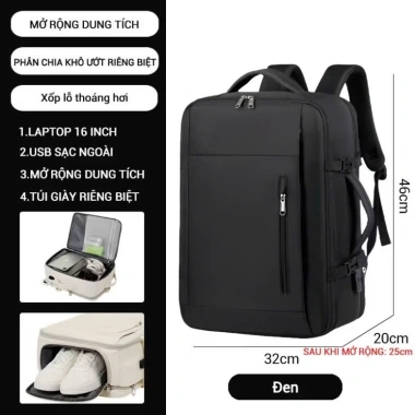 Balo đựng laptop 17 inch cao cấp, chống sốc, chống nước, khóa số bảo mật - Giá 355.000₫ 10 Balo đựng laptop 17 inch cao cấp, chống sốc, chống nước, khóa số bảo mật - Giá 355.000₫ 10