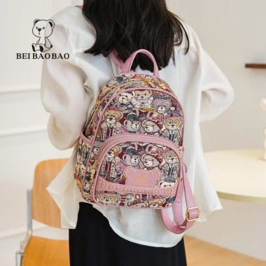 Balo Gấu Kaidi Viền Đinh Size 25 Cao 30 - Giá Giảm Sốc 499.000₫