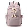 Balo gấu màu trơn nữ đi học, vải nylon chống thấm, đáng yêu, giá rẻ 127.500₫ 9