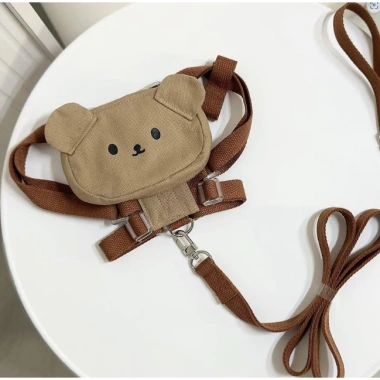 Balo gấu nâu cute đi chơi, đựng đồ kèm dây đắt cho thú cưng - Giá giảm 20% 5