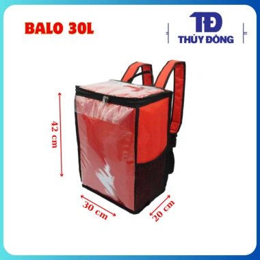 Balo giữ nhiệt 30L - Túi Shipper giao đồ ăn, trà sữa, bảo quản thực phẩm an toàn, đảm bảo nhiệt độ ổn định, chỉ 339.000 đồng, vận chuyển nhanh 10