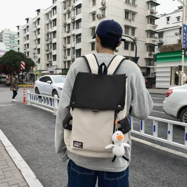 Balo HAZIN thời trang cao cấp unisex nam nữ, đi học đựng laptop, phong cách Hàn Quốc, giá ưu đãi 165.999đ