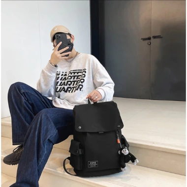 Balo HAZIN thời trang cao cấp unisex nam nữ, đi học đựng laptop, phong cách Hàn Quốc, giá ưu đãi 165.999đ