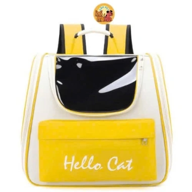 Balo Hello Cat Pro Đa Năng Cho Chó Mèo Cửa Hông, Chống Nước, Thiết Kế Phi Hành Gia Mẫu Mới