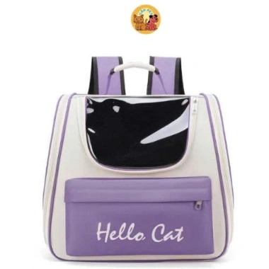 Balo Hello Cat Pro Đa Năng Cho Chó Mèo Cửa Hông, Chống Nước, Thiết Kế Phi Hành Gia Mẫu Mới