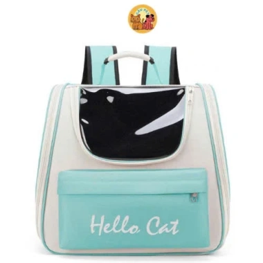 Balo Hello Cat Pro Đa Năng Cho Chó Mèo Cửa Hông, Chống Nước, Thiết Kế Phi Hành Gia Mẫu Mới