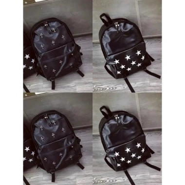 Balo học chơi size 43 chất da dù hoạ tiết chữ nổi, giá rẻ 99.000 VNĐ
