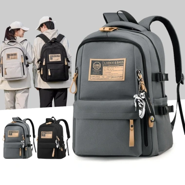 Balo học sinh cấp 2-3 nam nữ thời trang BAVY FASHION, đựng laptop 15.6 inch chống sốc, nhiều ngăn - 328.999₫