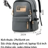 Balo học sinh cấp 2-3 nam nữ thời trang BAVY FASHION, đựng laptop 15.6 inch chống sốc, nhiều ngăn - 328.999₫ 3