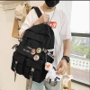 Balo học sinh cấp 2-3 thời trang nam nữ chống nước 42cm - Giá 129.000, tặng gấu