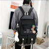 Balo học sinh cấp 2-3 thời trang nam nữ chống nước 42cm - Giá 129.000, tặng gấu 9