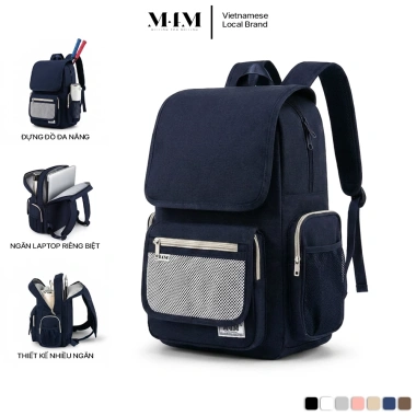 Balo học sinh chống nước 15.6 inch đựng laptop M4M GOOD VIBE BM005 nhiều ngăn giá chỉ 259k Balo học sinh chống nước 15.6 inch đựng laptop M4M GOOD VIBE BM005 nhiều ngăn giá chỉ 259k