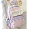 Balo học sinh Ulzzang Hàn Quốc chống nước, nhiều ngăn, Nam Nữ đựng laptop 4