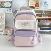 Balo học sinh Ulzzang Hàn Quốc chống nước, nhiều ngăn, Nam Nữ đựng laptop 10