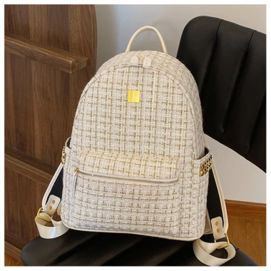 Balo học sinh vải dạ kim tuyến size 18, 40 - màu đen trắng, giảm giá 69k