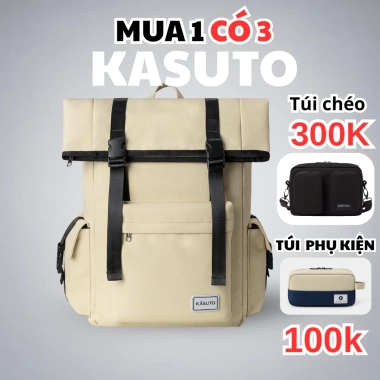 Balo KASUTO BRAND RUMOR Nam Nữ Chống Thấm Nước Đựng Laptop Du Lịch 450k