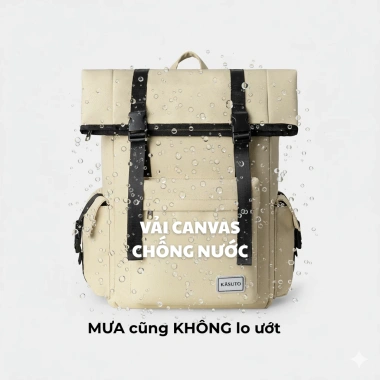 Balo KASUTO BRAND RUMOR Nam Nữ Chống Thấm Nước Đựng Laptop Du Lịch 450k