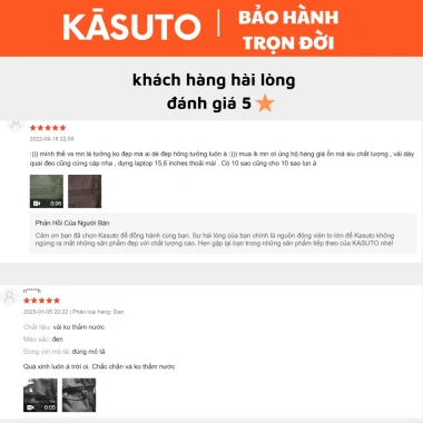 Balo KASUTO BRAND RUMOR Nam Nữ Chống Thấm Nước Đựng Laptop Du Lịch 450k