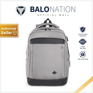 Balo laptop 15 inch MR VUI 1.075 - Vải chống thấm, nhiều ngăn, cổng USB, đai trợ lực, đai gài vali - Giá 675.000₫