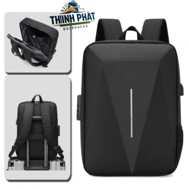 Balo Laptop 15.6 inch Cao Cấp Chống Nước Thời Trang Hàn Quốc Cổng Sạc USB Balo Thịnh Phát 217k