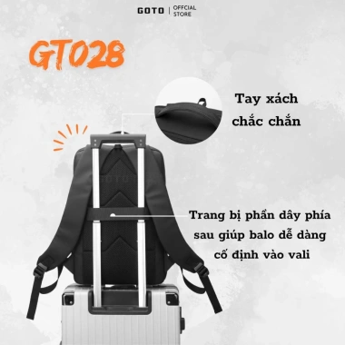 Balo laptop 15.6 inch GOTO GT028 - Chống sốc, kháng nước, siêu nhẹ, giảm còn 345k 6