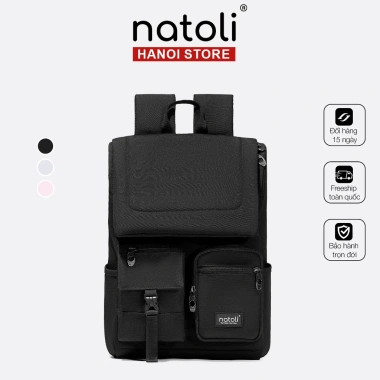 Balo Laptop 15.6 inch NATOLI Chống Nước Cao Cấp - Thời Trang, Giá 349.000₫