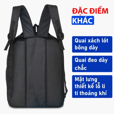 Balo Laptop 15.6 inch RINKA – Đựng Máy Tính, Du Lịch, Đi Học, Giá 289k 4