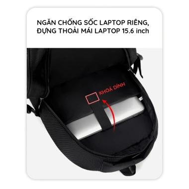Balo Laptop 15.6 inch RINKA – Đựng Máy Tính, Du Lịch, Đi Học, Giá 289k 8