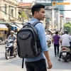 Balo laptop 15.6 inch Xbags màu xám phối đen, nhiều ngăn tiện lợi – 359.000₫ 4