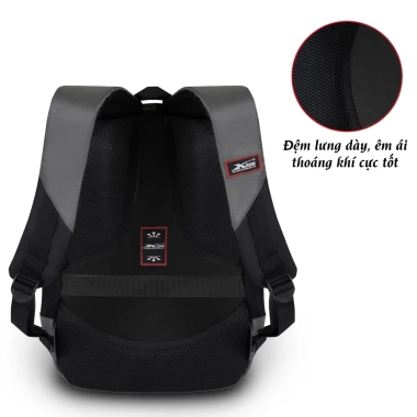 Balo laptop 15.6 inch Xbags màu xám phối đen, nhiều ngăn tiện lợi – 359.000₫ 9 Balo laptop 15.6 inch Xbags màu xám phối đen, nhiều ngăn tiện lợi – 359.000₫ 9