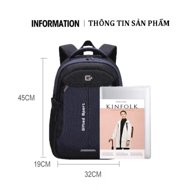 Balo Laptop 16in Thời Trang Nam Nữ Size Lớn Nhiều Ngăn, Chống Nước, Giá 415k