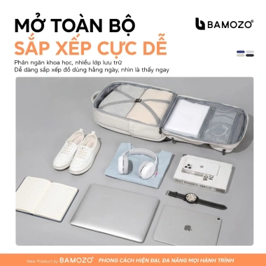 Balo Laptop Bamozo BL06 Chống Nước Công Sở, Cổng Sạc USB, Lưng Thoáng Khí - 580k 5