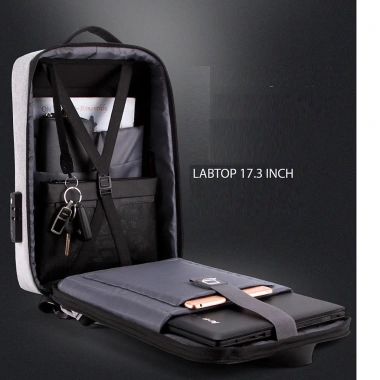 Balo laptop BEE GEE BLLT5.602, chống nước, ngăn 15.6 inch, đệm vai êm, giảm giá