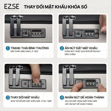 Balo laptop cao cấp EAZY BLA05 chống sốc, chống nước, khóa số chống trộm, phù hợp 15.6-17 inch, giá 879.000 VND 8