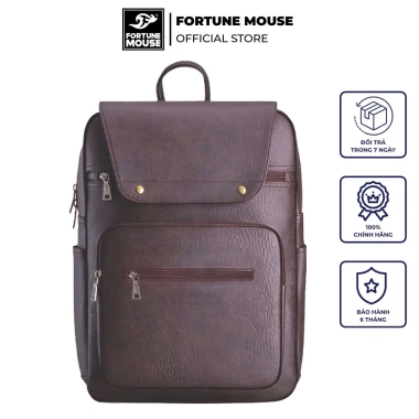 Balo Laptop Da PU Cao Cấp Fortune Mouse A305 Chống Nước Giá Ưu Đãi 285.000₫ 4