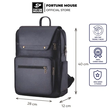 Balo Laptop Da PU Cao Cấp Fortune Mouse A305 Chống Nước Giá Ưu Đãi 285.000₫ 6
